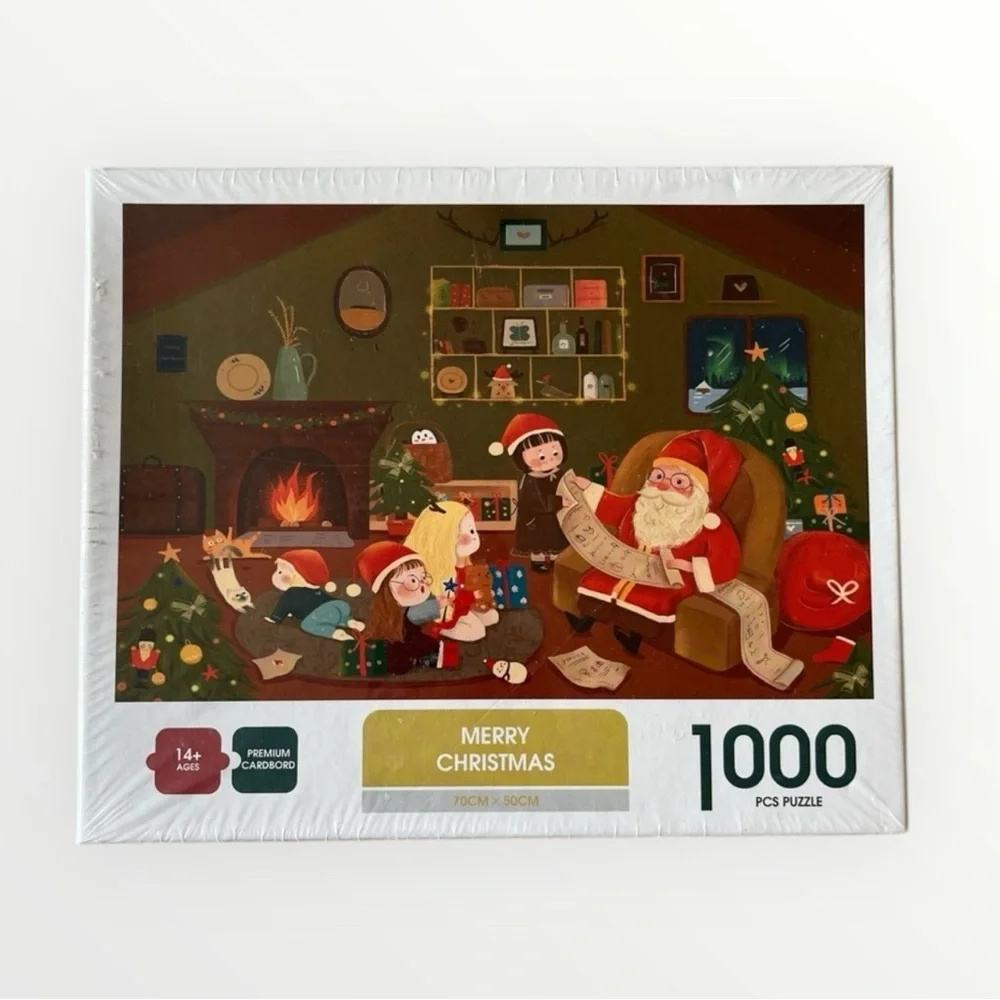 1,000 Piece Christmas Puzzle Holiday Santa Seasonal